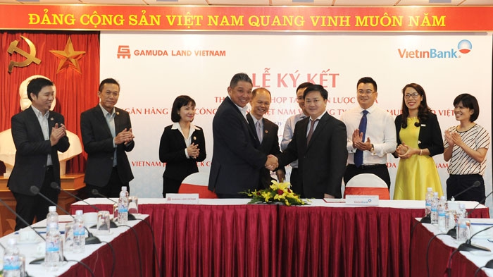 Lễ ký kết thỏa thuận hợp tác chiến lược giữa VietinBank và Gamuda Land Việt Nam