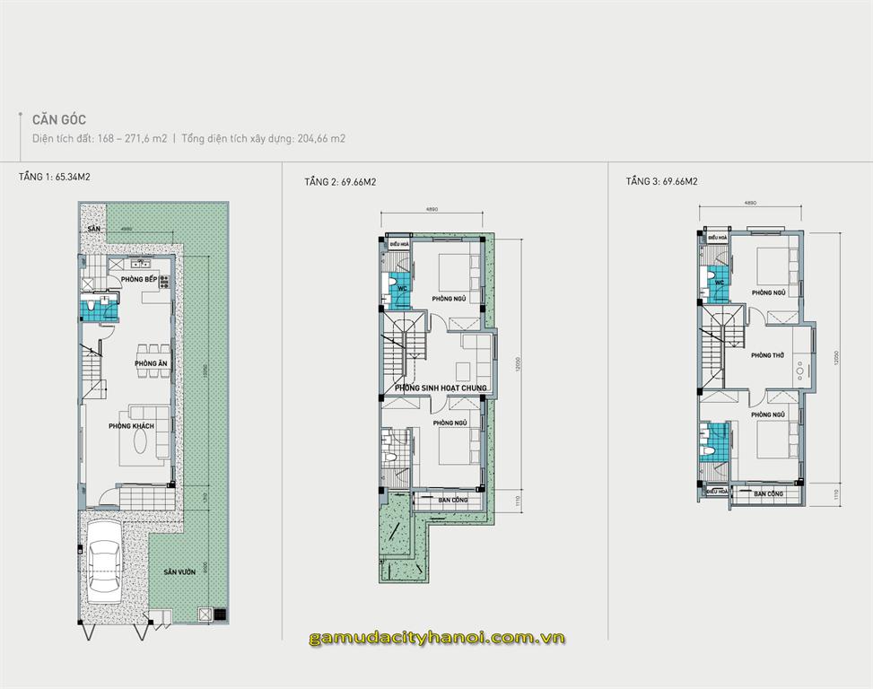  Thiết kế nhà vườn Camelia Homes căn điển hình